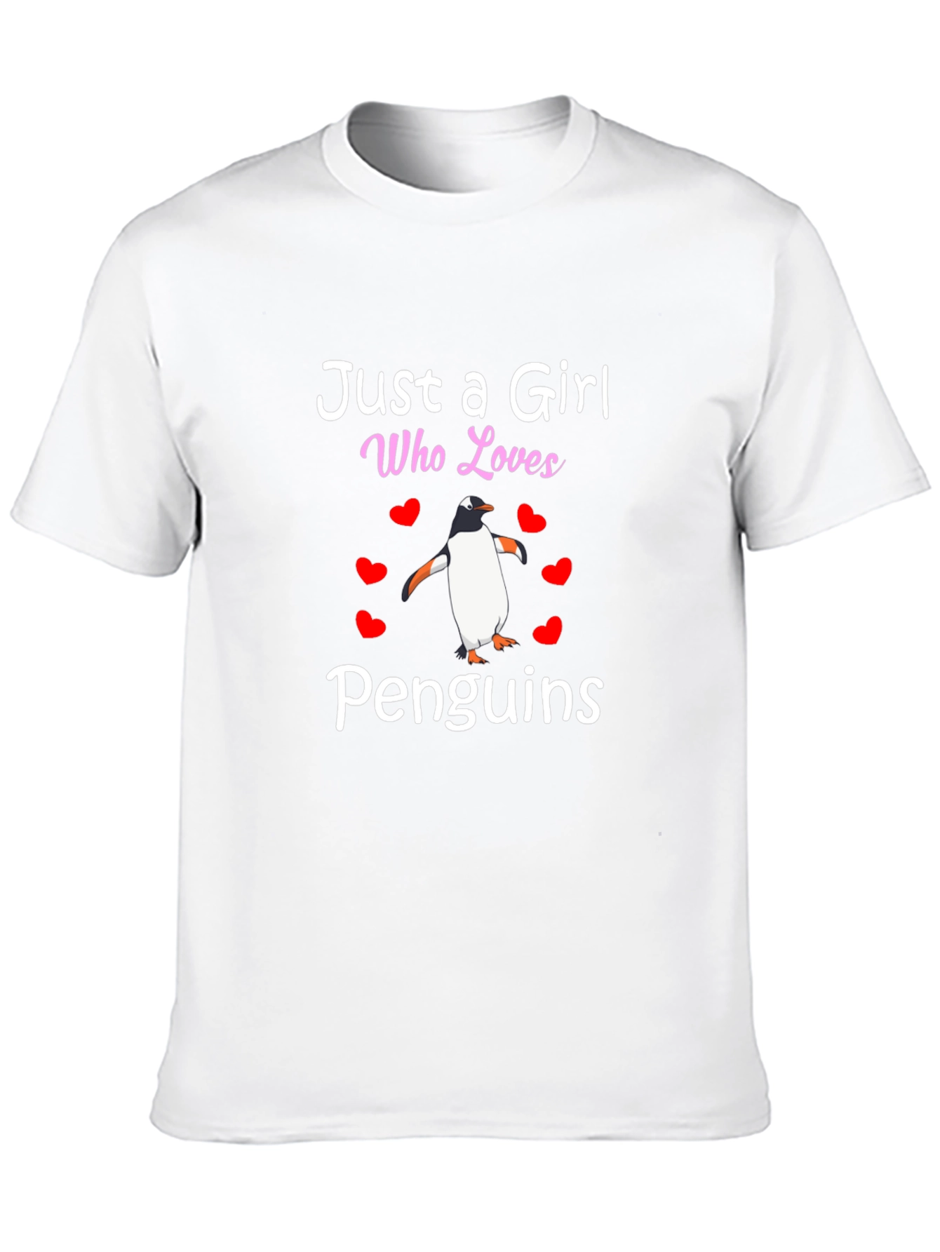Just A Girl Who Loves Penguins Graphic Tee