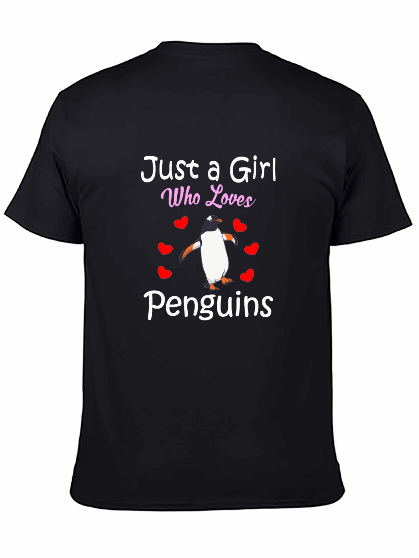 Just A Girl Who Loves Penguins Graphic Tee