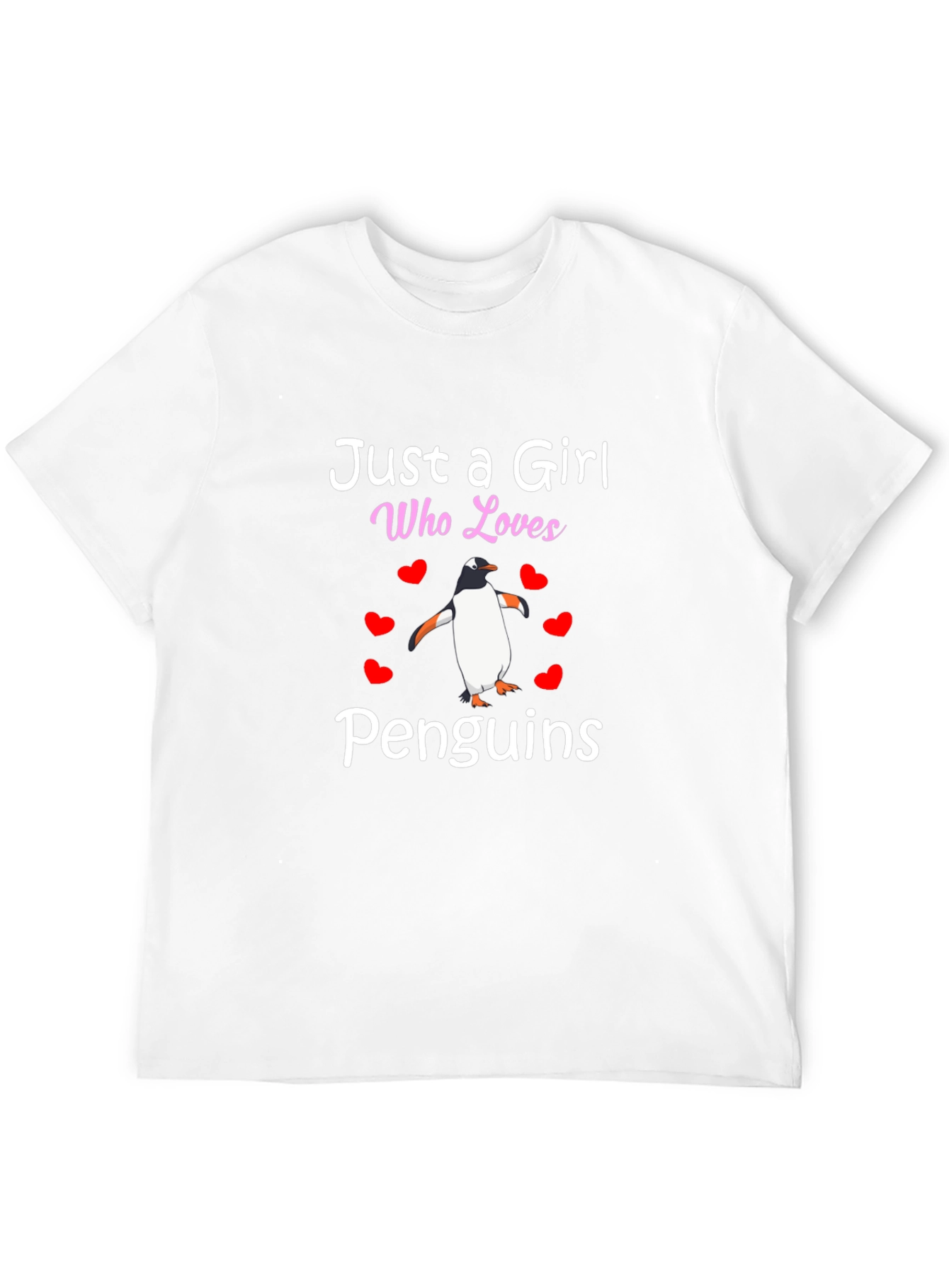 Just A Girl Who Loves Penguins Graphic Tee