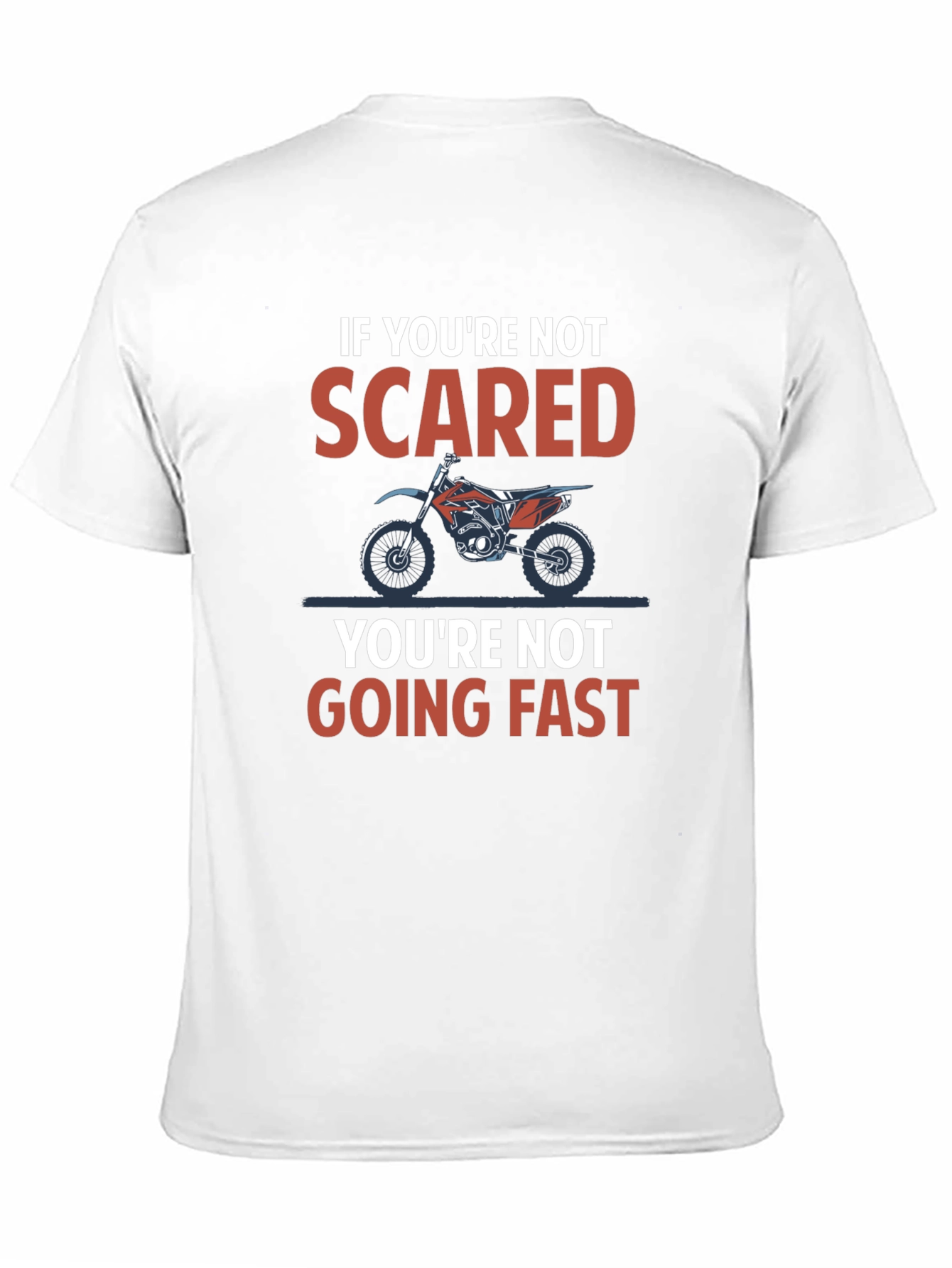 Scared Motorcycle T-Shirt - Ride Fast!