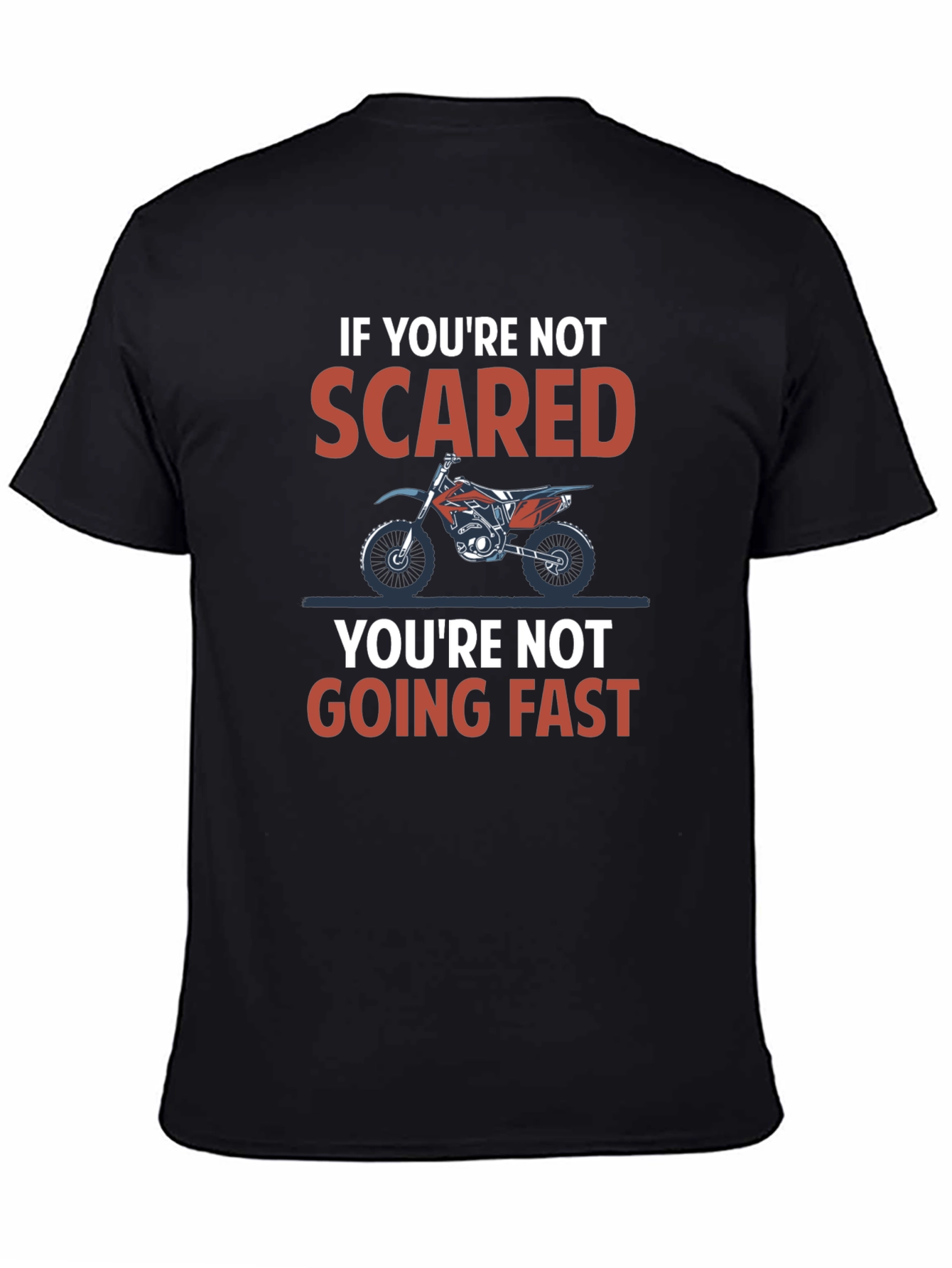 Scared Motorcycle T-Shirt - Ride Fast!