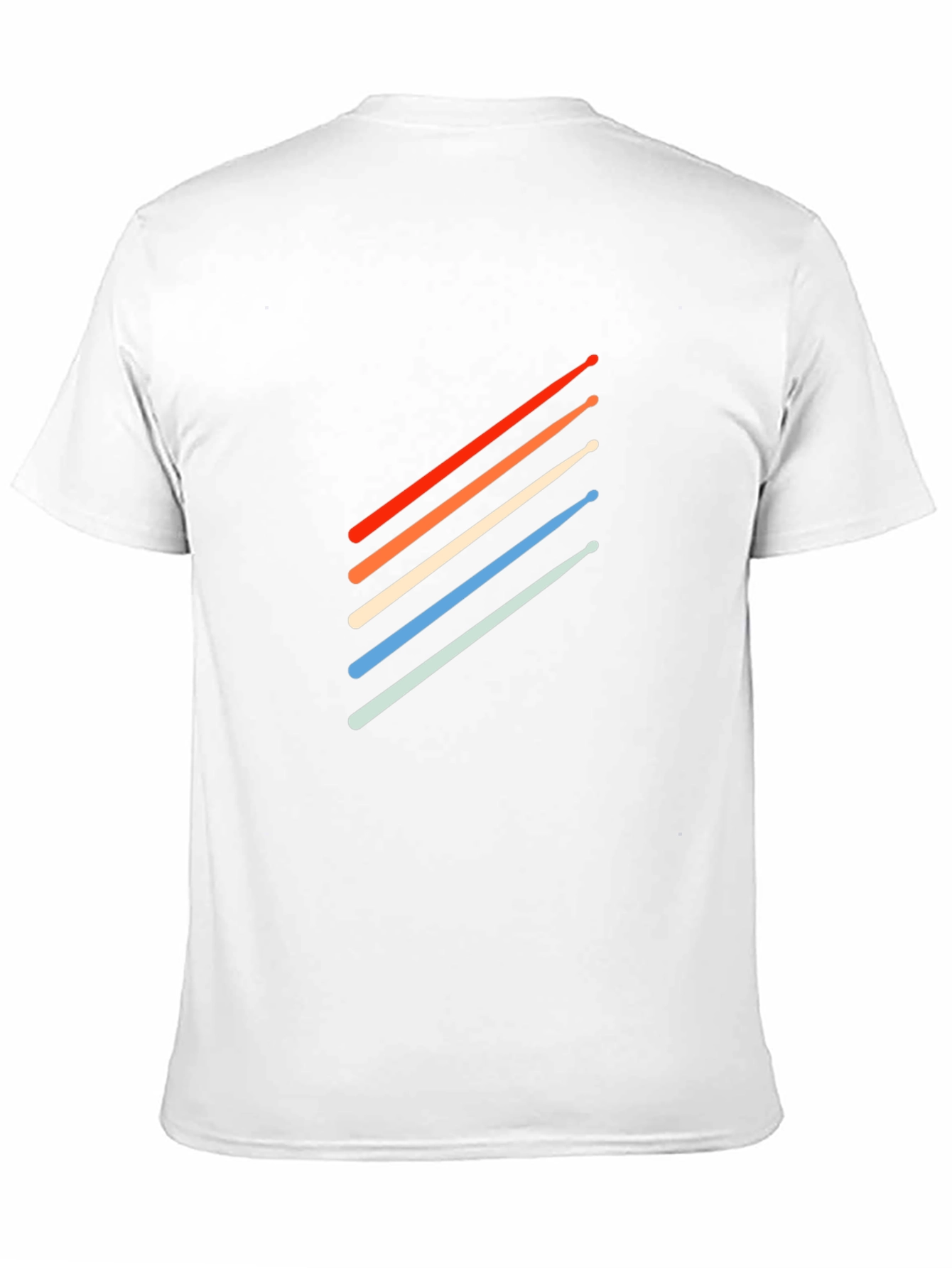 Retro Drum Sticks T-Shirt - Stylish Musician Tee