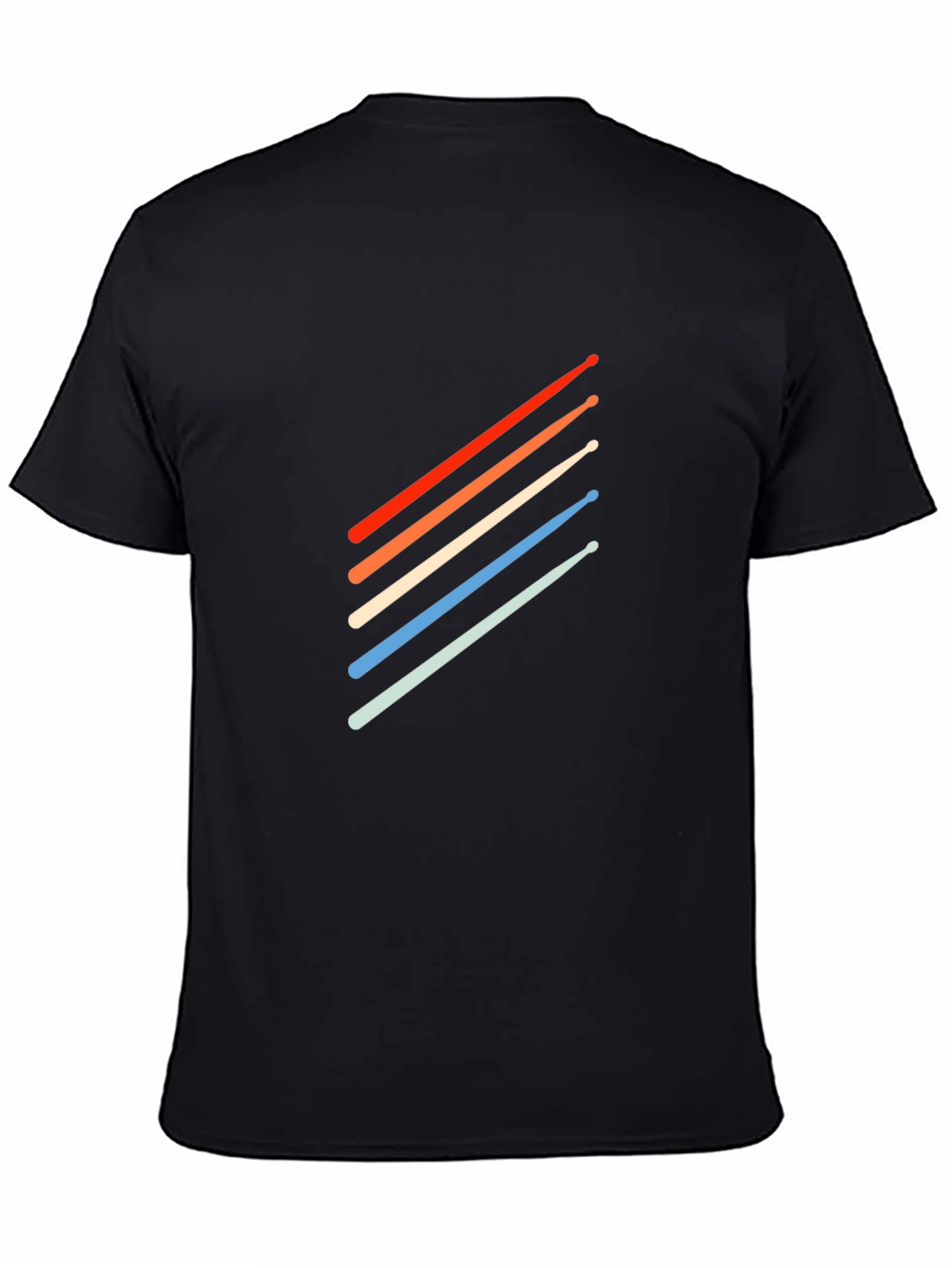 Retro Drum Sticks T-Shirt - Stylish Musician Tee