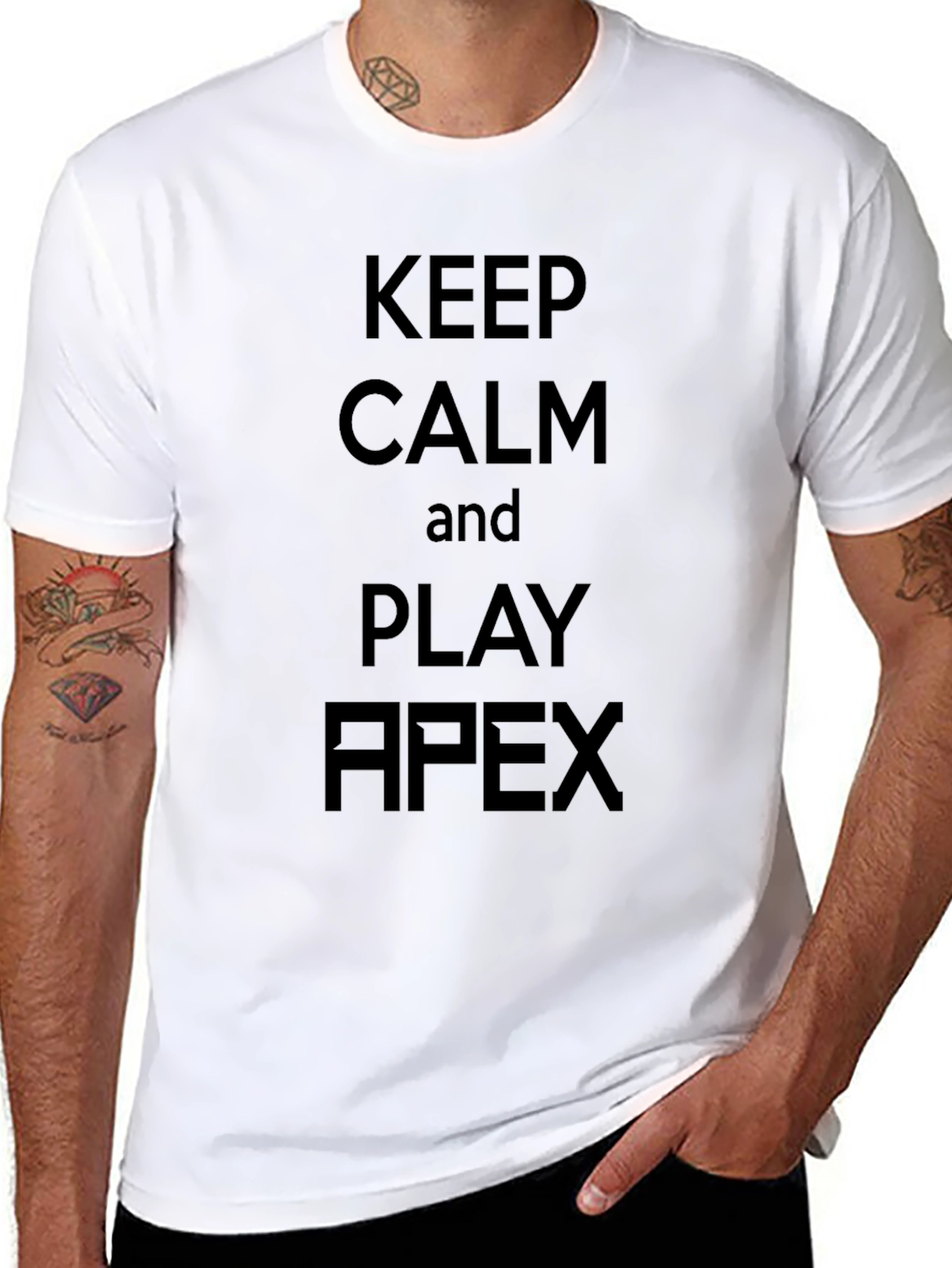 Keep Calm and Play Apex Black T-Shirt
