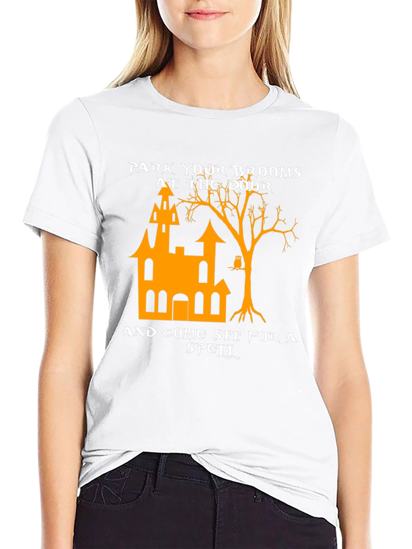 Park Your Brooms Halloween T-Shirt