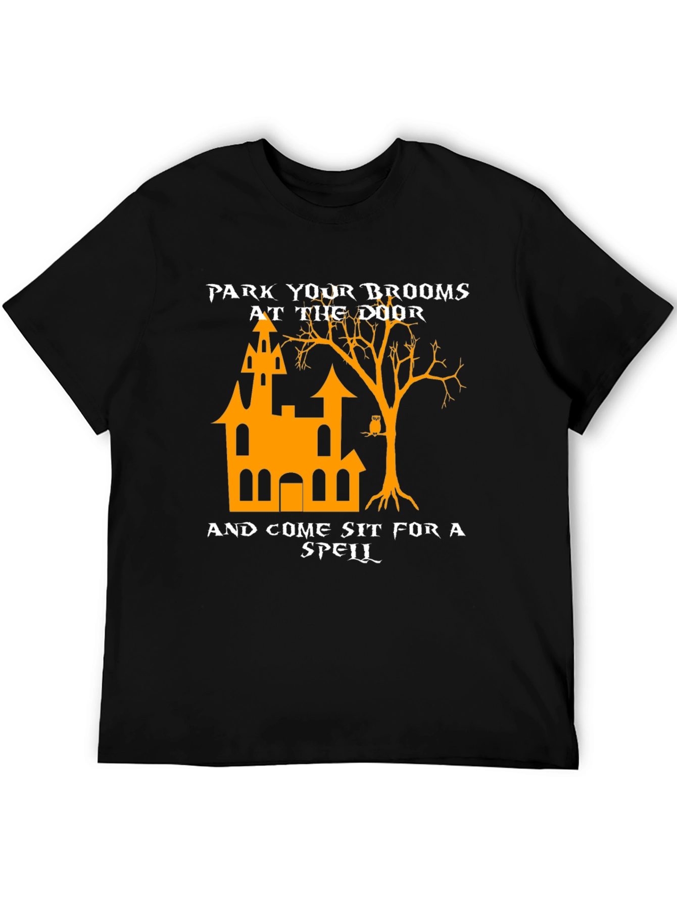 Park Your Brooms Halloween T-Shirt