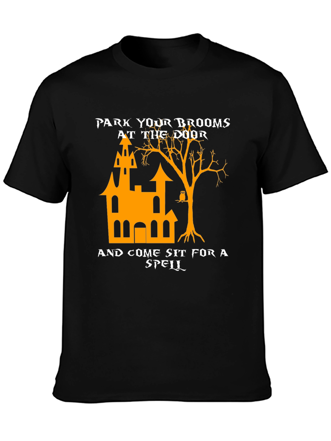 Park Your Brooms Halloween T-Shirt