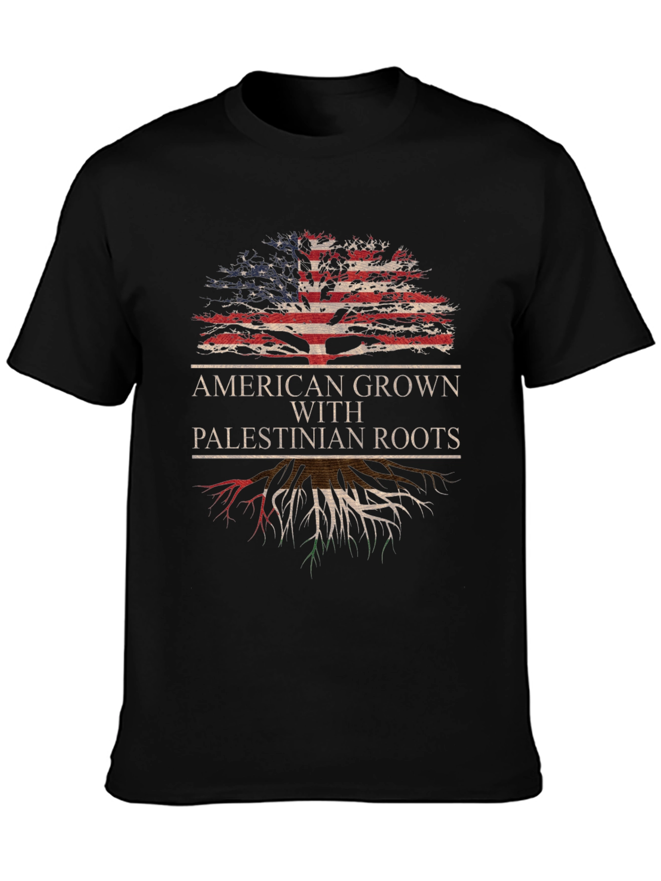 American Grown with Palestinian Roots T-Shirt