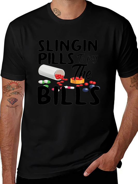 Slingin Pills Graphic Tee - Funny Pharmacy T-Shirt