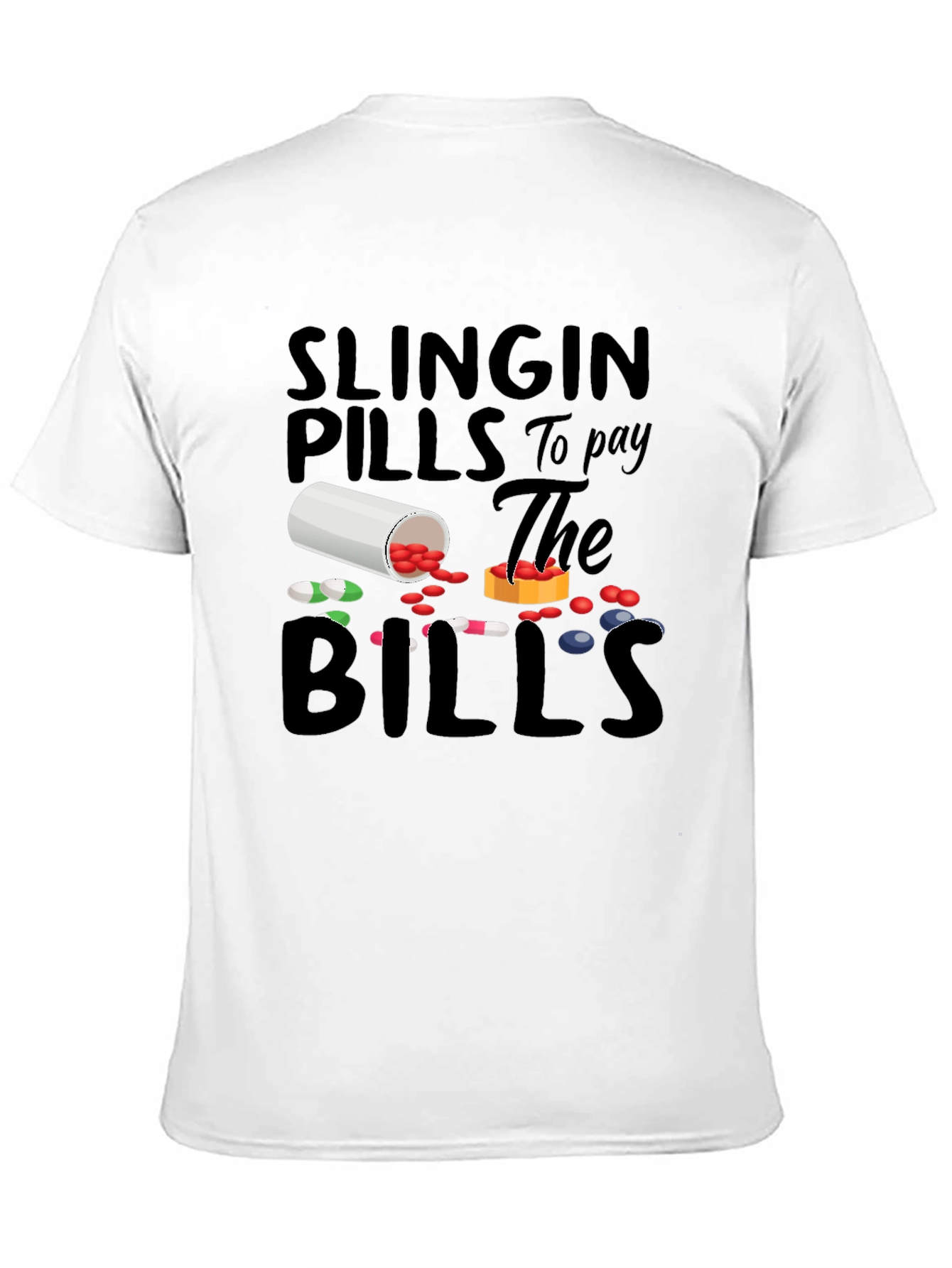 Slingin Pills Graphic Tee - Funny Pharmacy T-Shirt