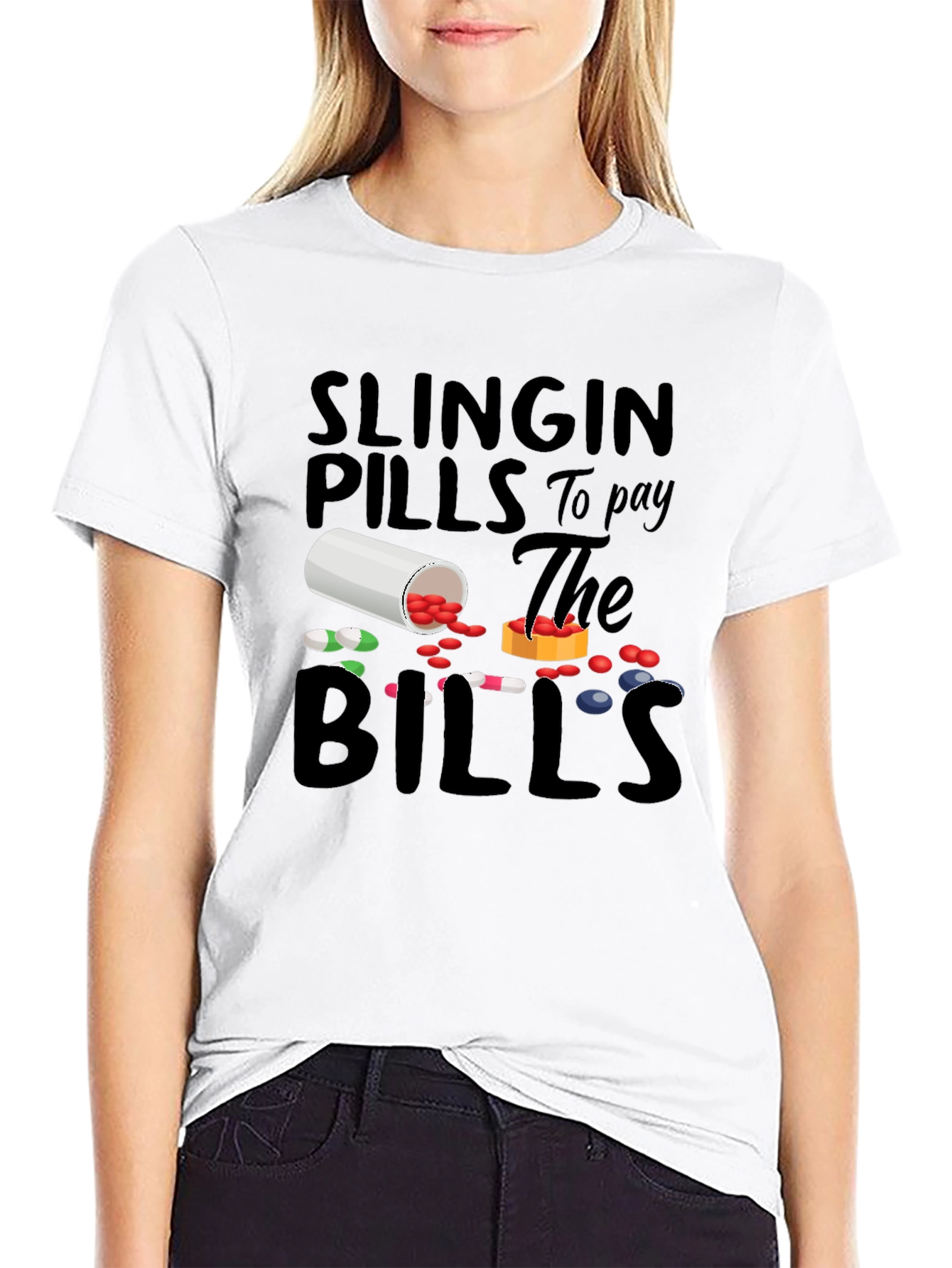Slingin Pills Graphic Tee - Funny Pharmacy T-Shirt
