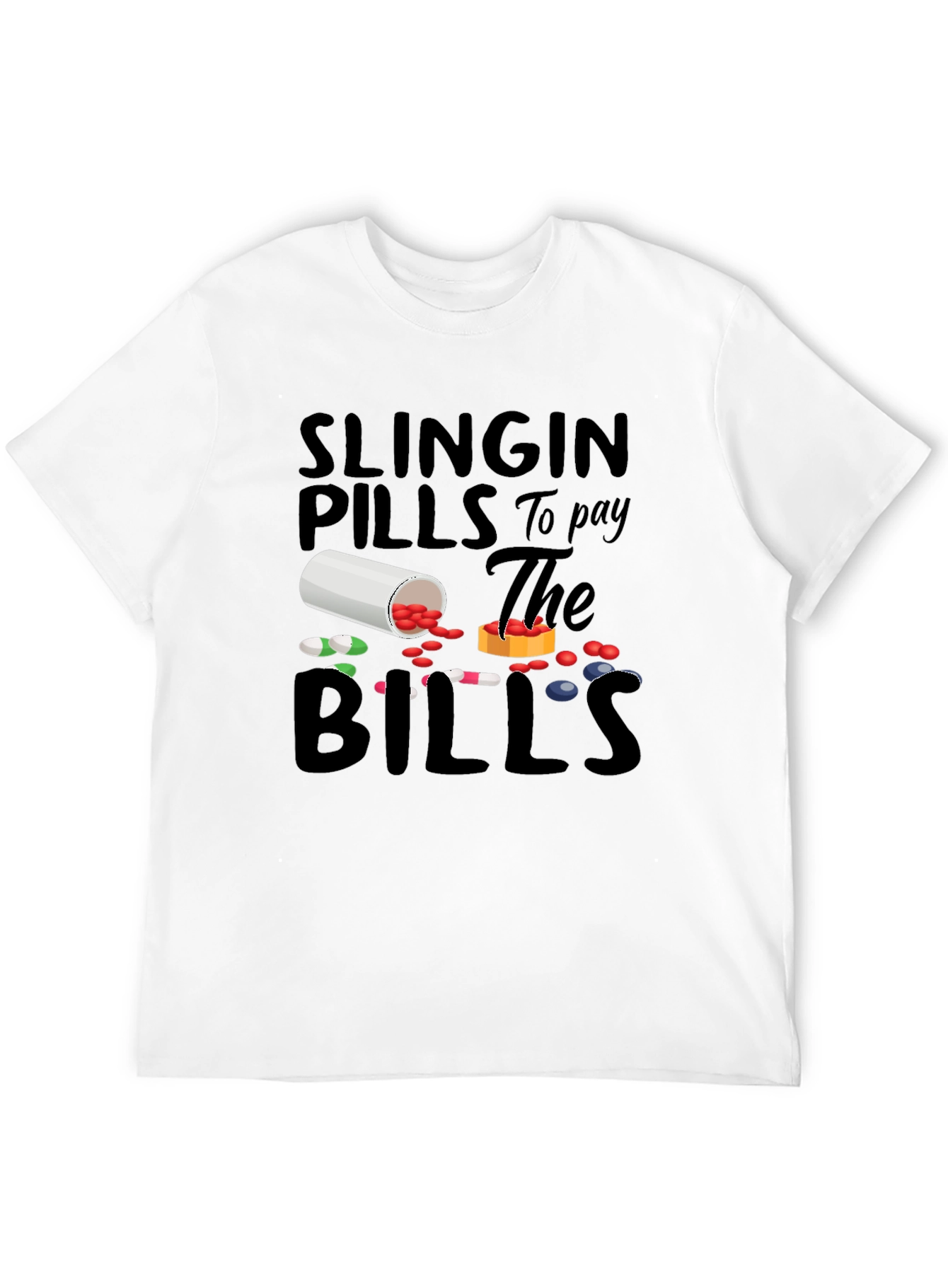 Slingin Pills Graphic Tee - Funny Pharmacy T-Shirt