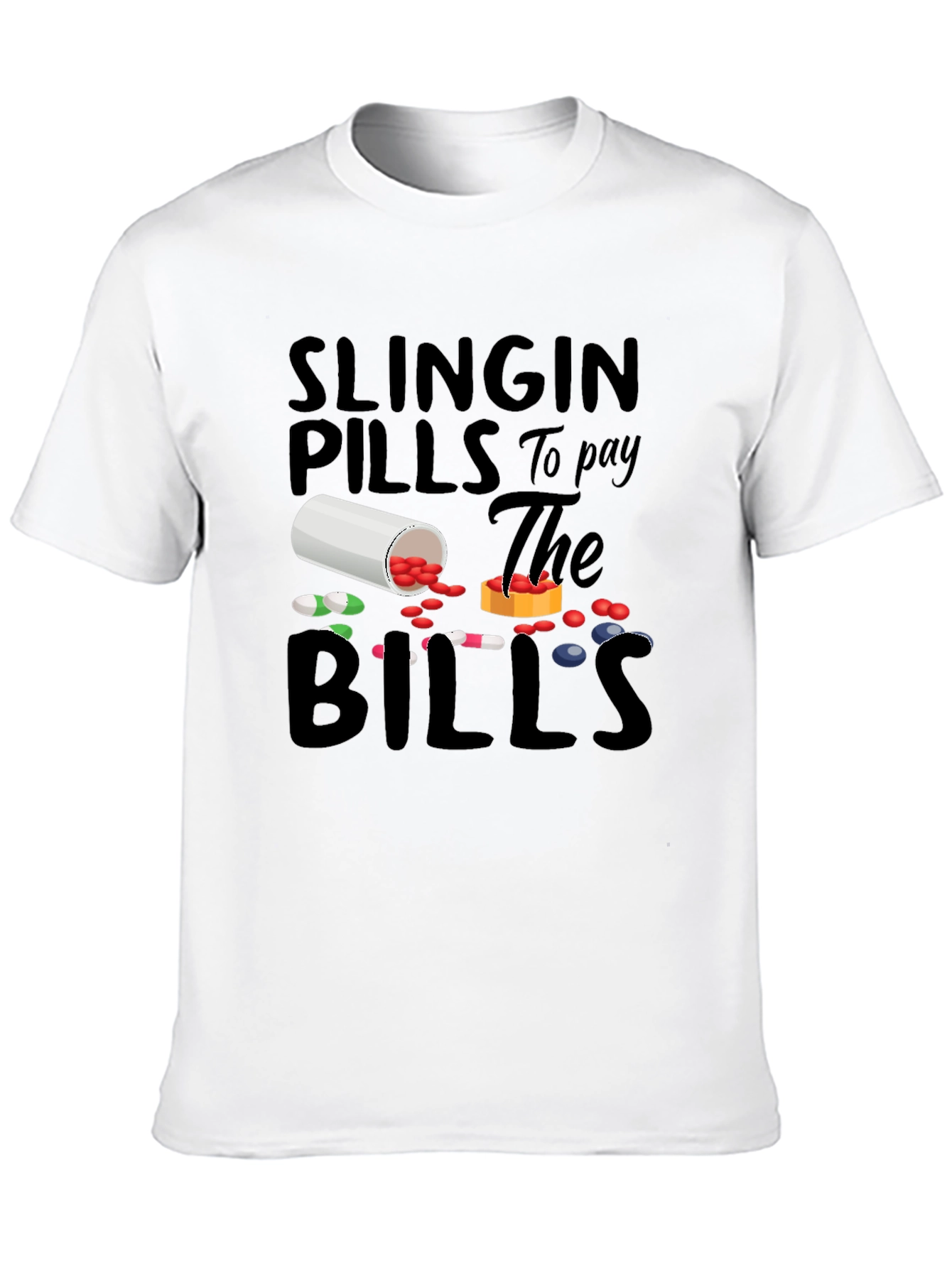 Slingin Pills Graphic Tee - Funny Pharmacy T-Shirt
