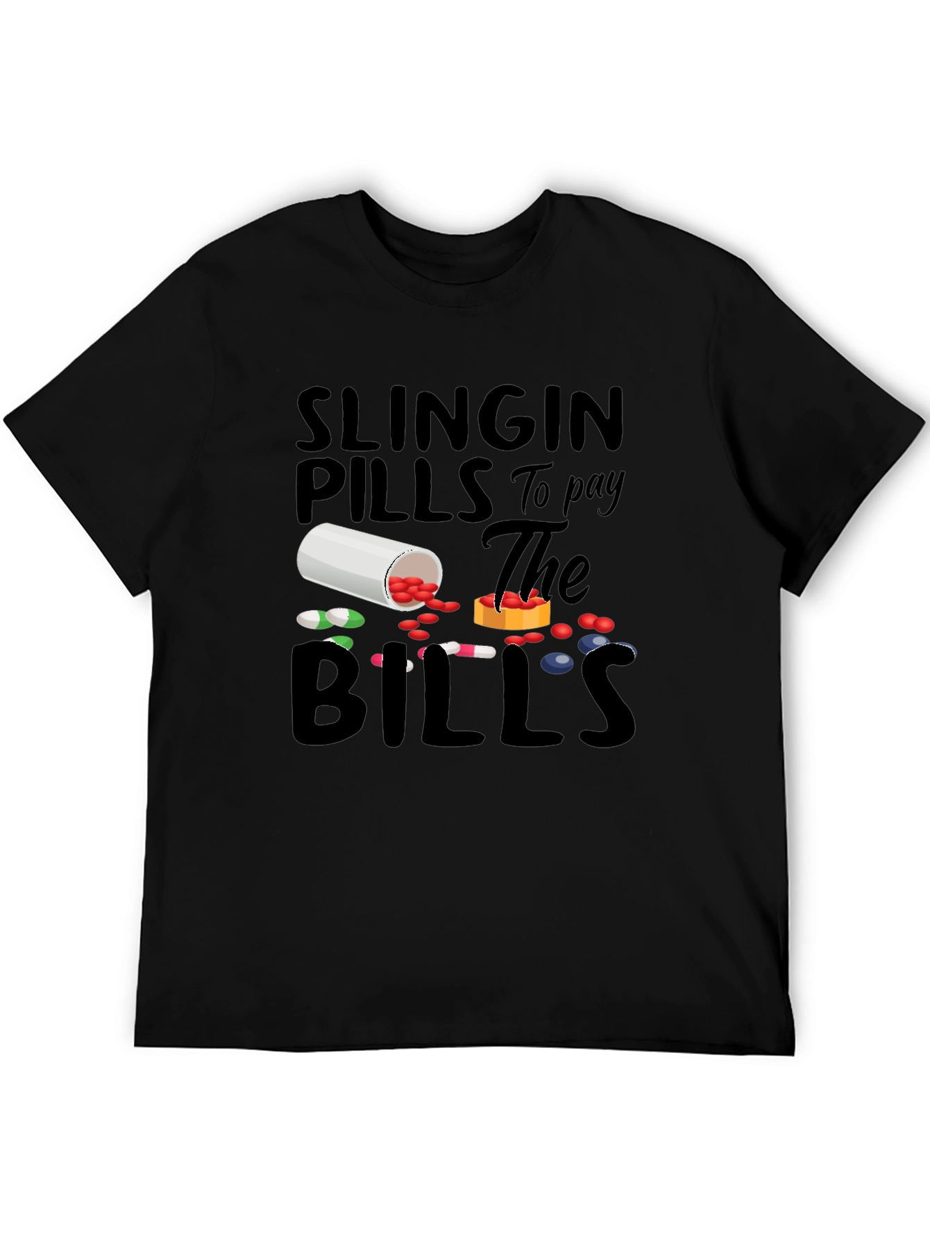 Slingin Pills Graphic Tee - Funny Pharmacy T-Shirt
