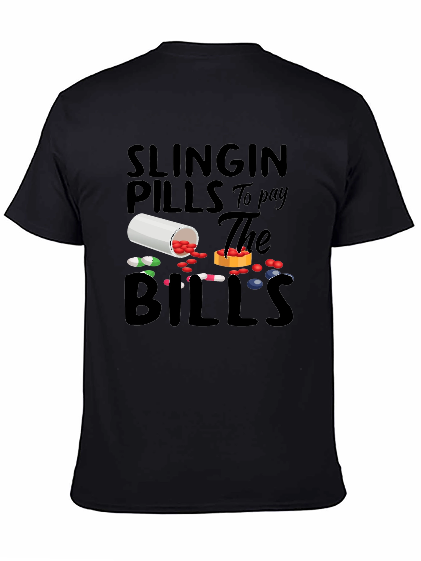 Slingin Pills Graphic Tee - Funny Pharmacy T-Shirt