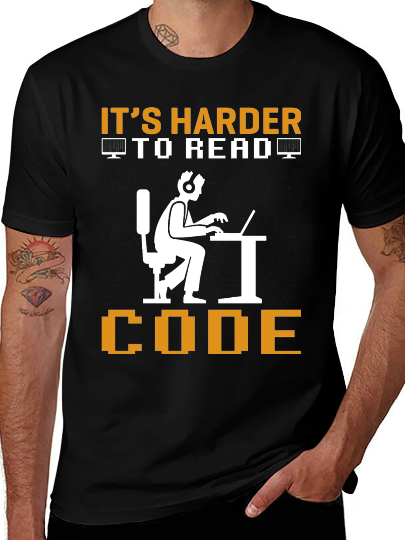 Its Harder To Read Code Graphic Tee