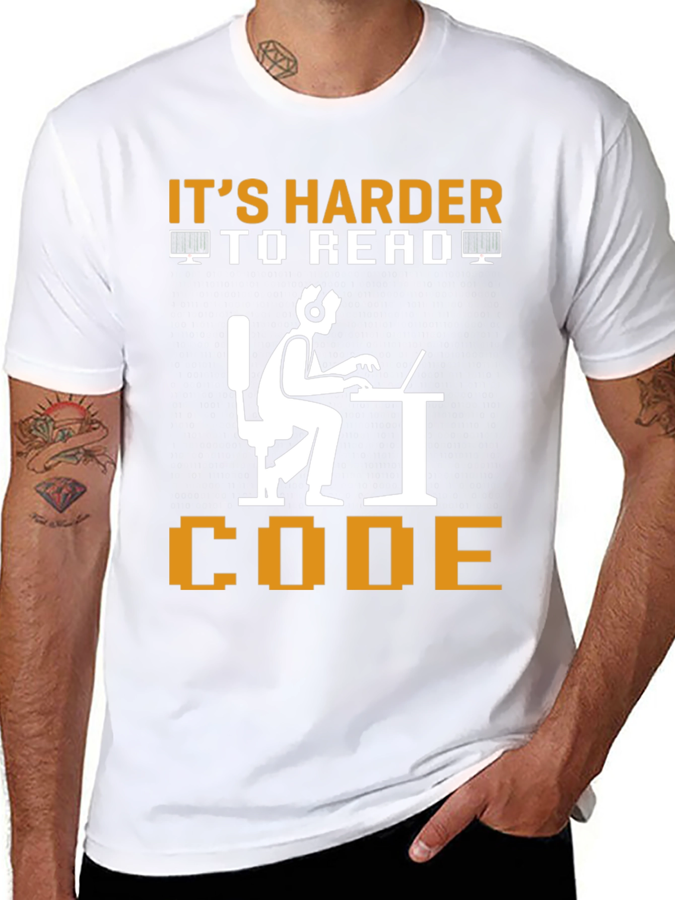 Its Harder To Read Code Graphic Tee