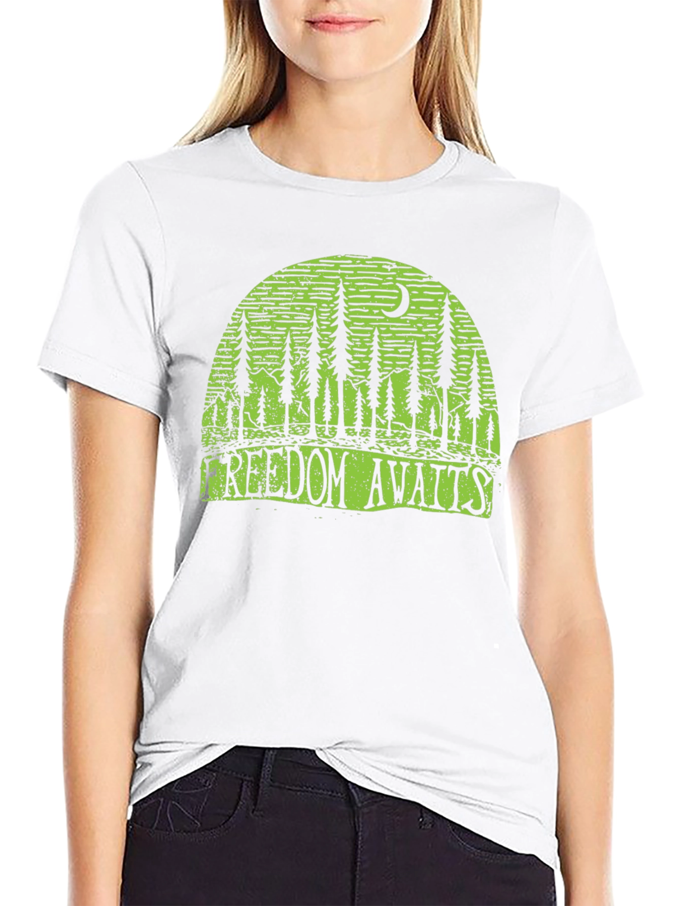 Freedom Awaits Graphic Tee - Nature Inspired Design