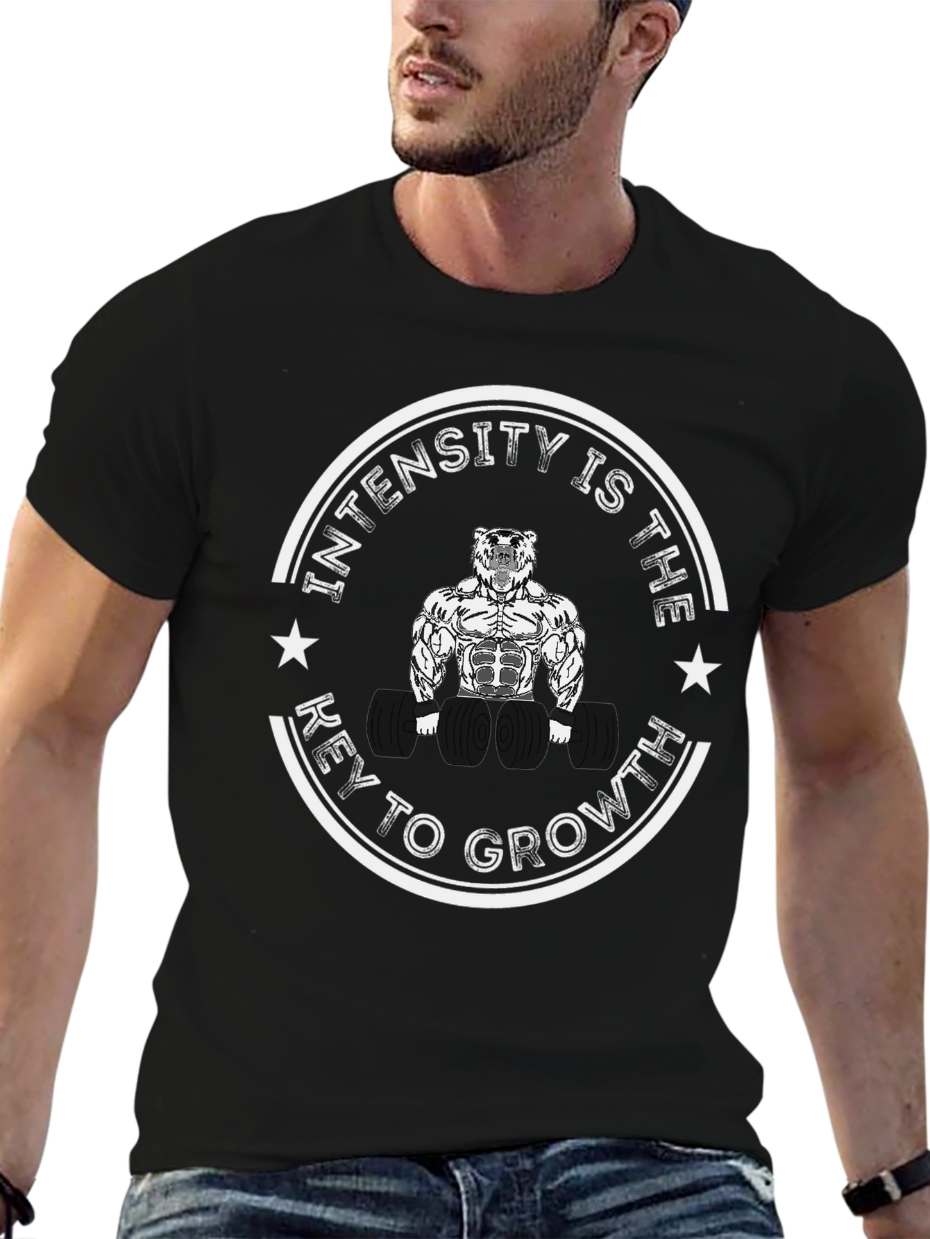 Intensity is Key to Growth Black T-Shirt