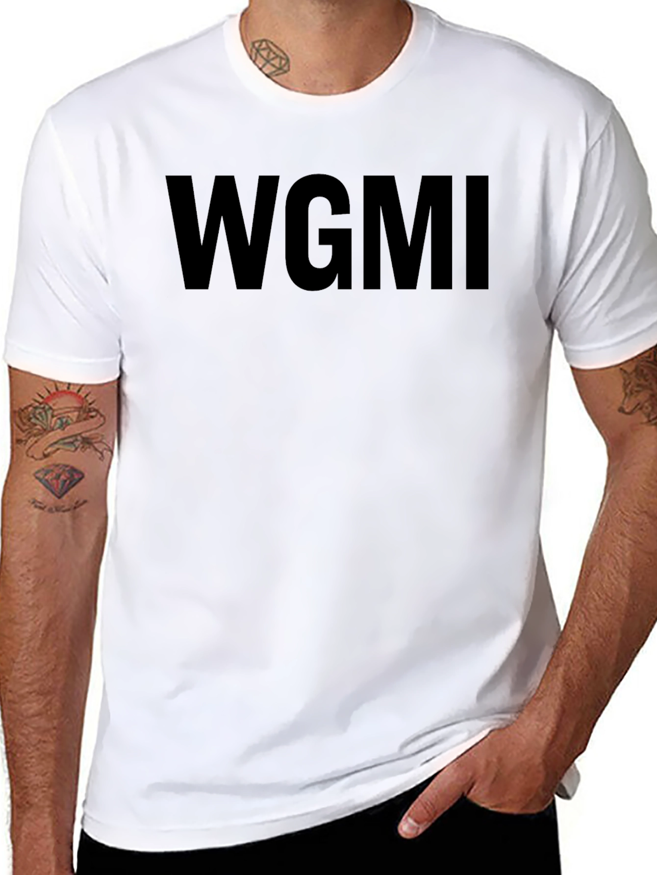 WGMI Black Graphic Tee - Crypto Inspired