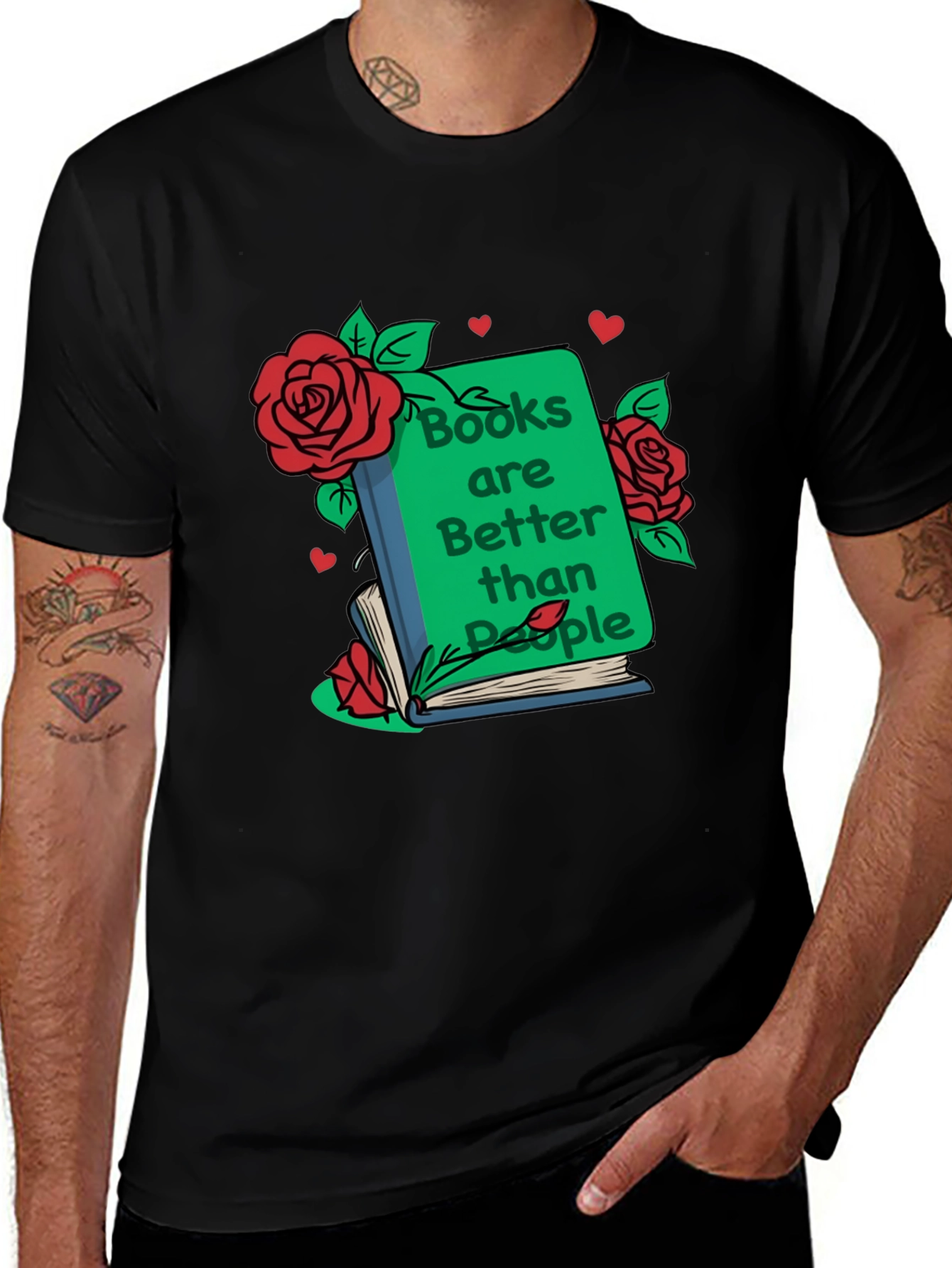 Books Are Better Than People Graphic Tee
