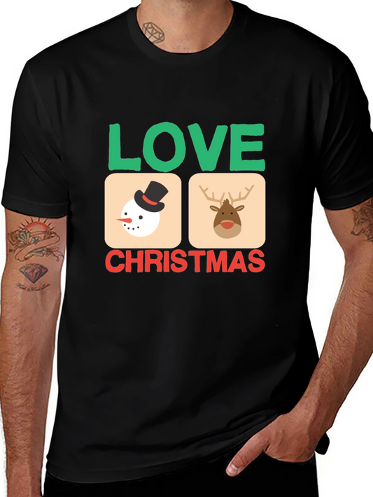Festive Love Christmas Graphic Tee - Holiday Cheer