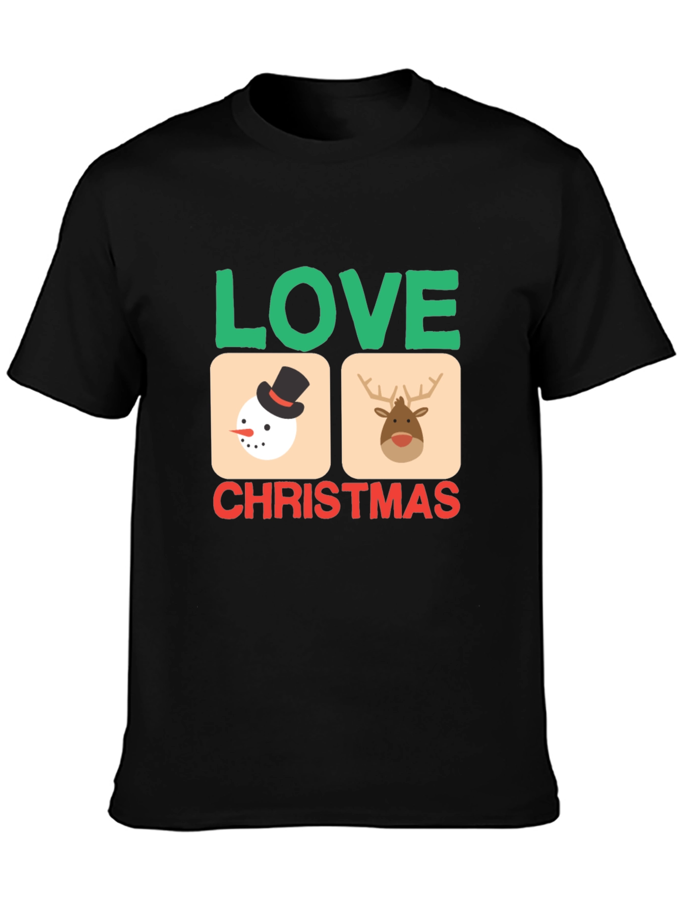 Festive Love Christmas Graphic Tee - Holiday Cheer