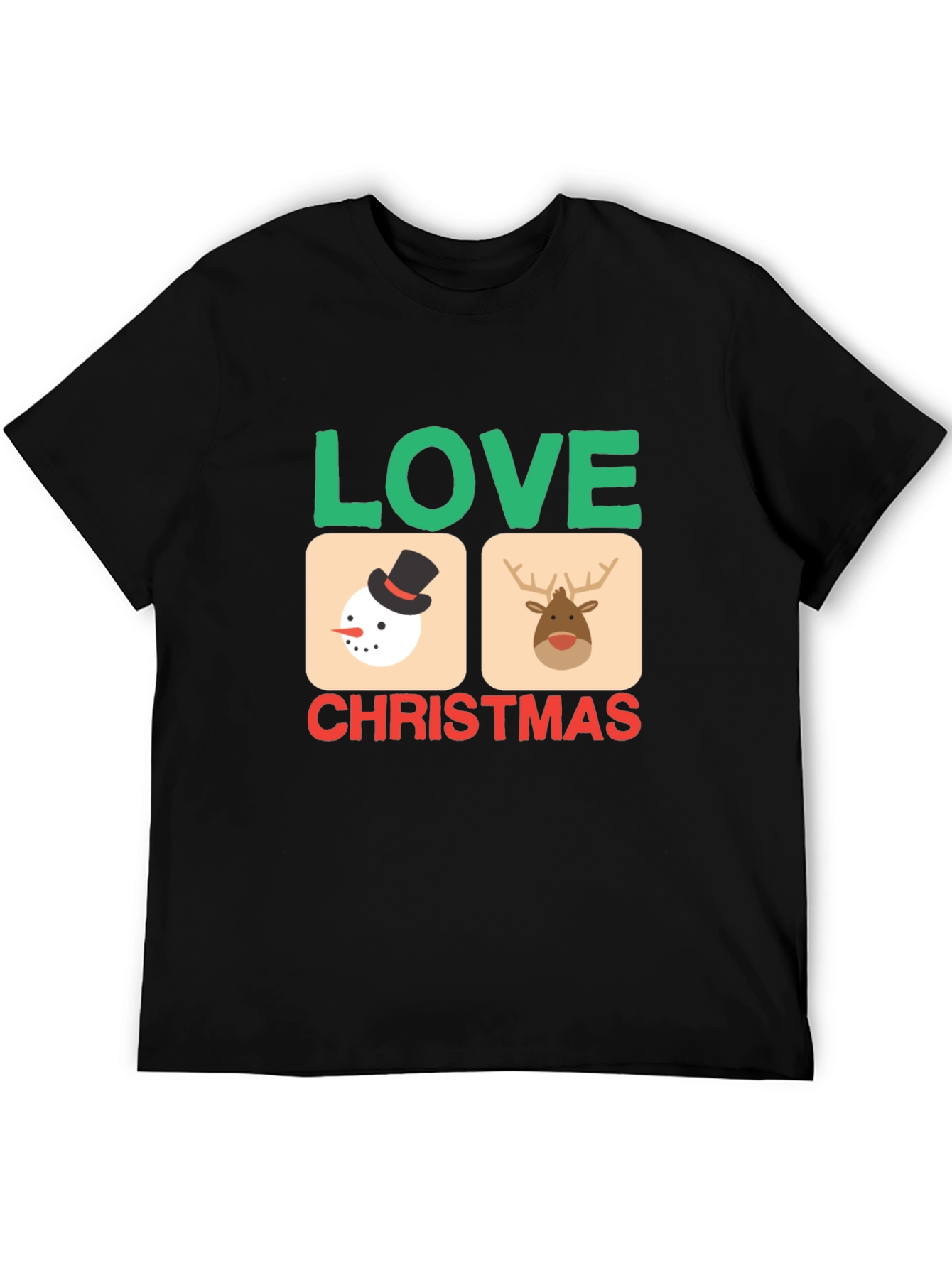 Festive Love Christmas Graphic Tee - Holiday Cheer