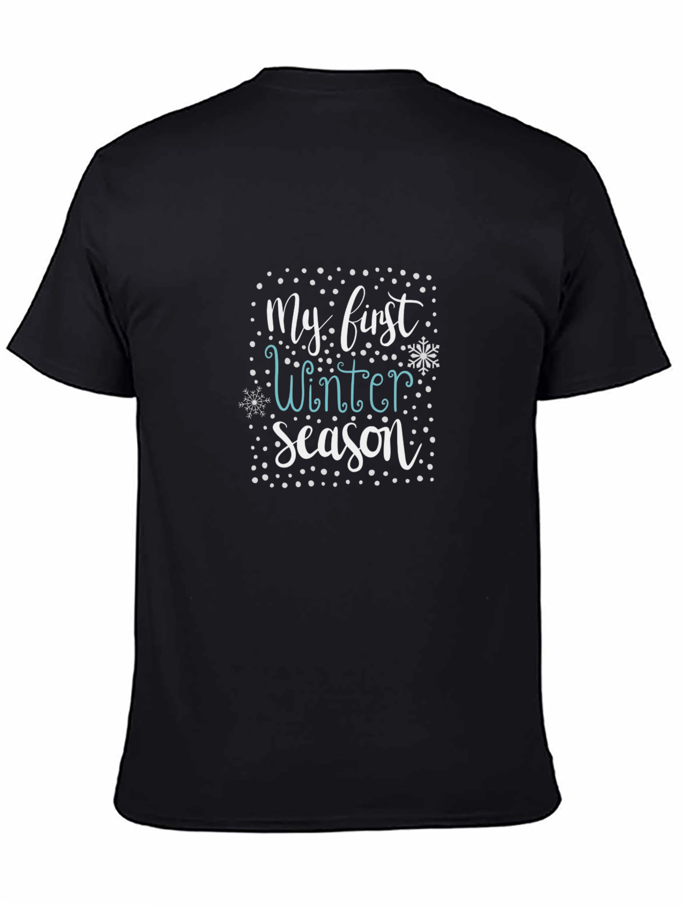 My First Winter Season Graphic Tee - Black