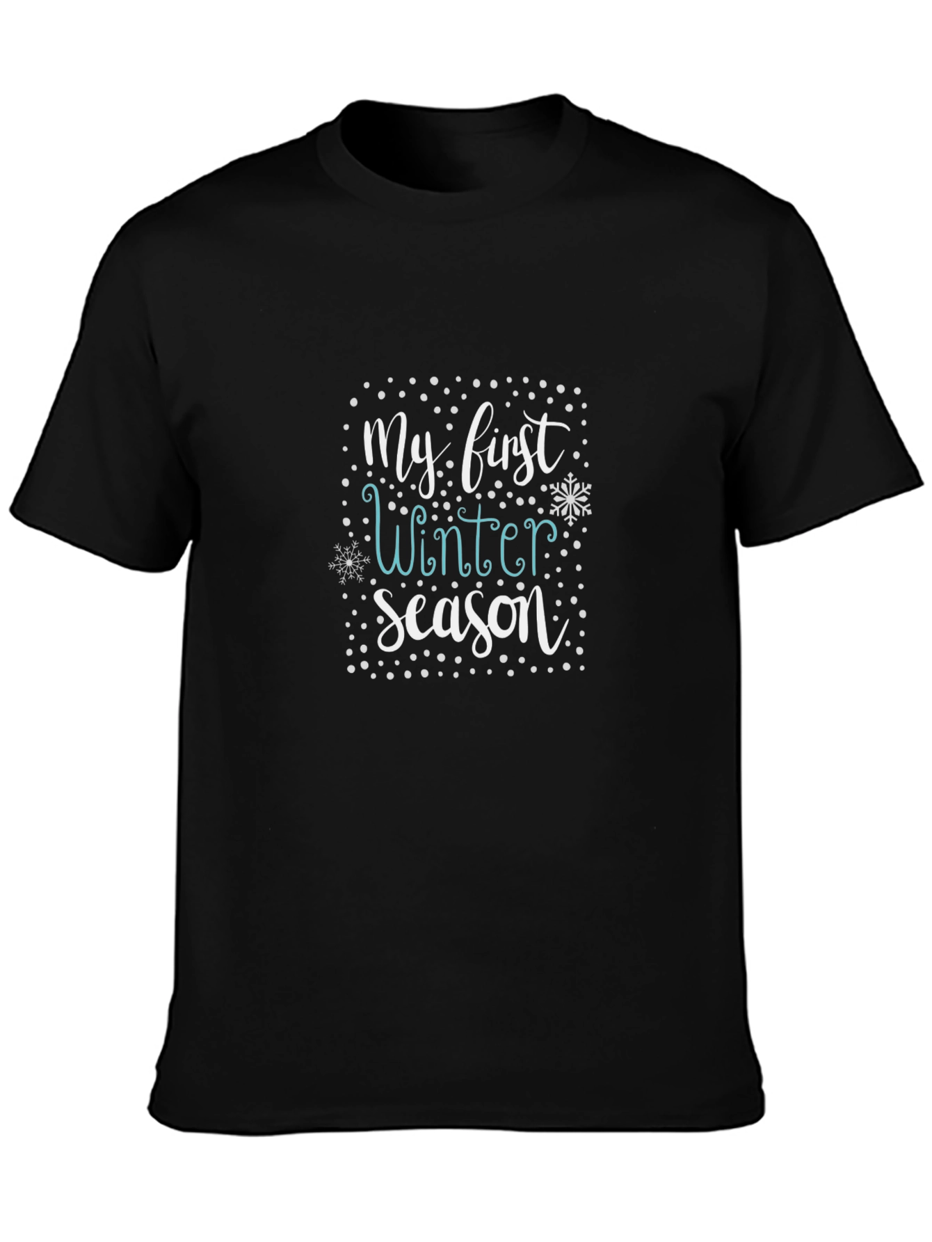 My First Winter Season Graphic Tee - Black