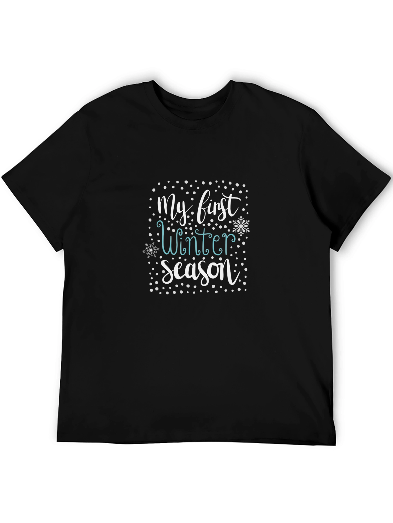 My First Winter Season Graphic Tee - Black