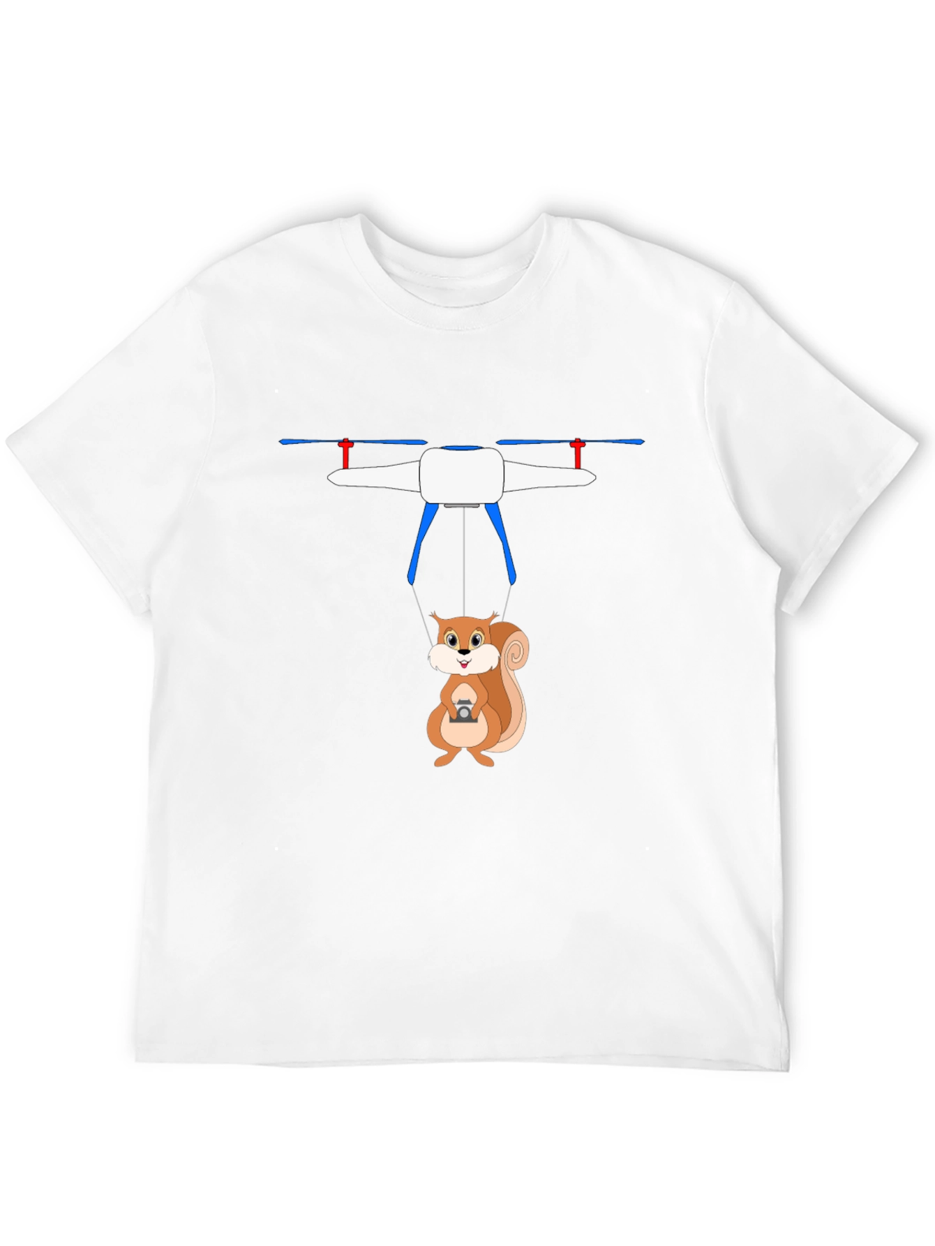 Squirrel Drone T-Shirt - Humorous Graphic Tee