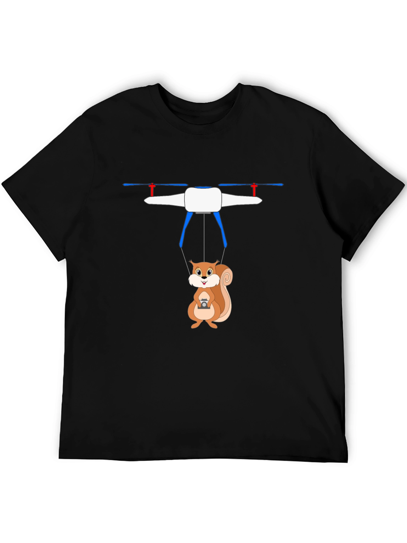 Squirrel Drone T-Shirt - Humorous Graphic Tee