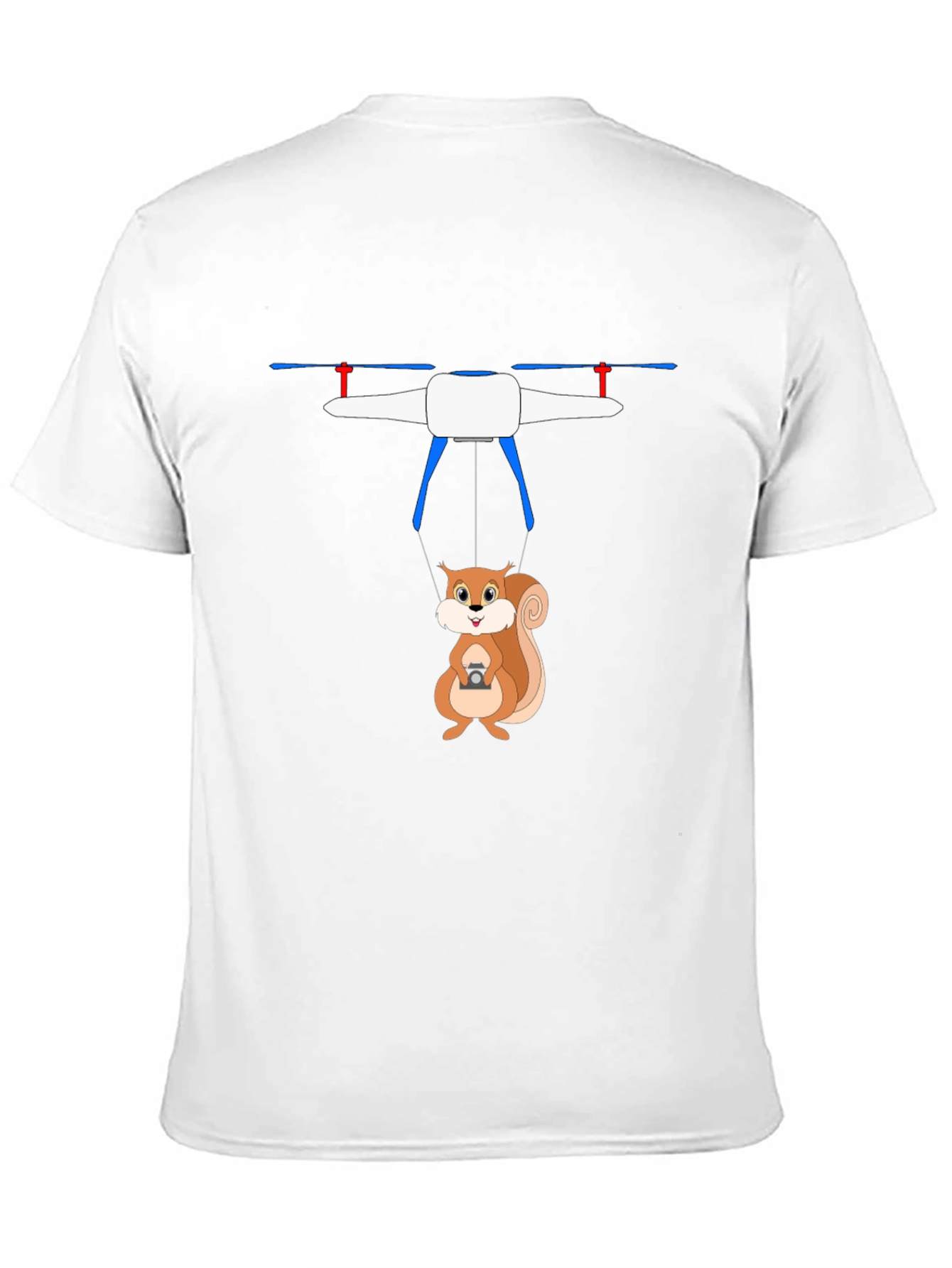 Squirrel Drone T-Shirt - Humorous Graphic Tee
