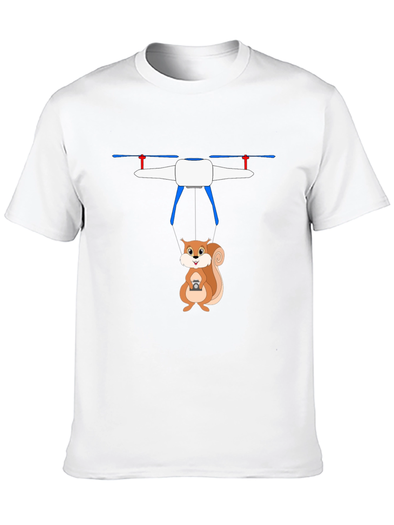 Squirrel Drone T-Shirt - Humorous Graphic Tee