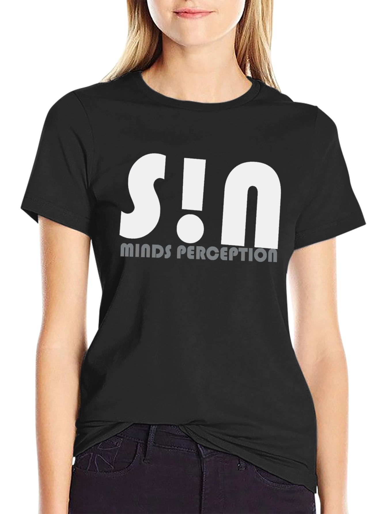S!N Minds Perception Black T-Shirt