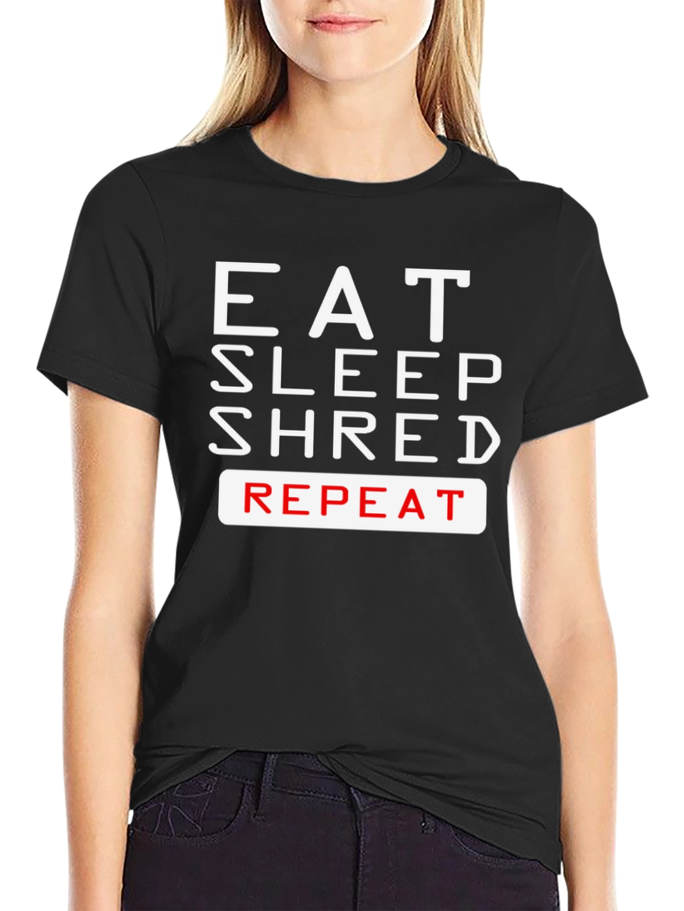 Eat Sleep Shred Repeat Graphic T-Shirt