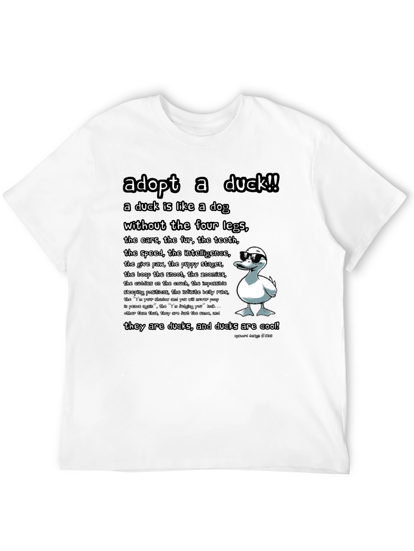 Adopt a Duck T-Shirt - Funny Duck Lover Tee