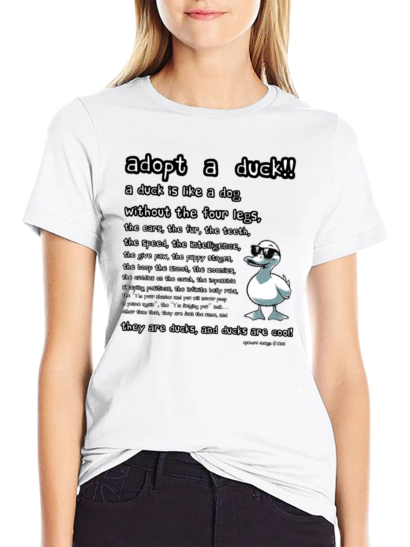 Adopt a Duck T-Shirt - Funny Duck Lover Tee