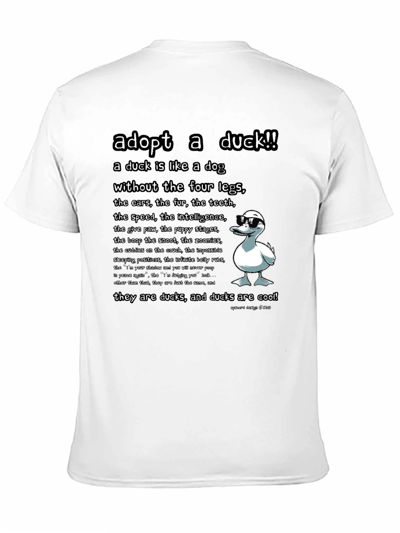Adopt a Duck T-Shirt - Funny Duck Lover Tee