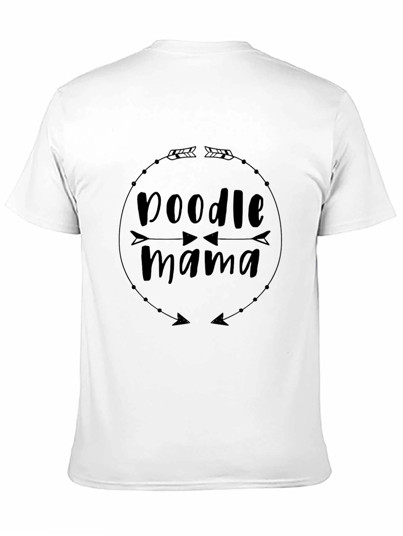 Doodle Mama Arrow Graphic Black T-Shirt