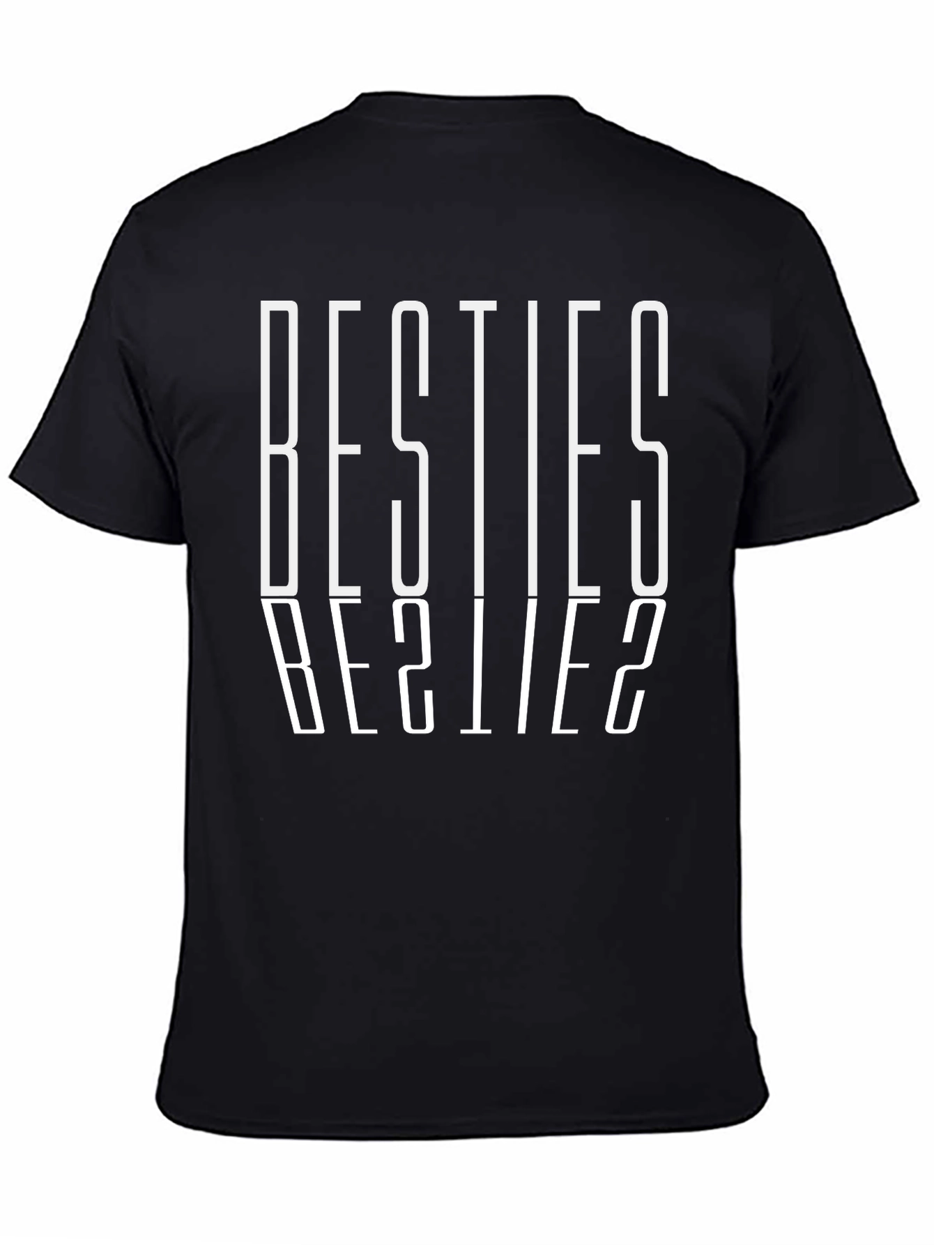 Besties Graphic Tee - Black Crewneck T-Shirt