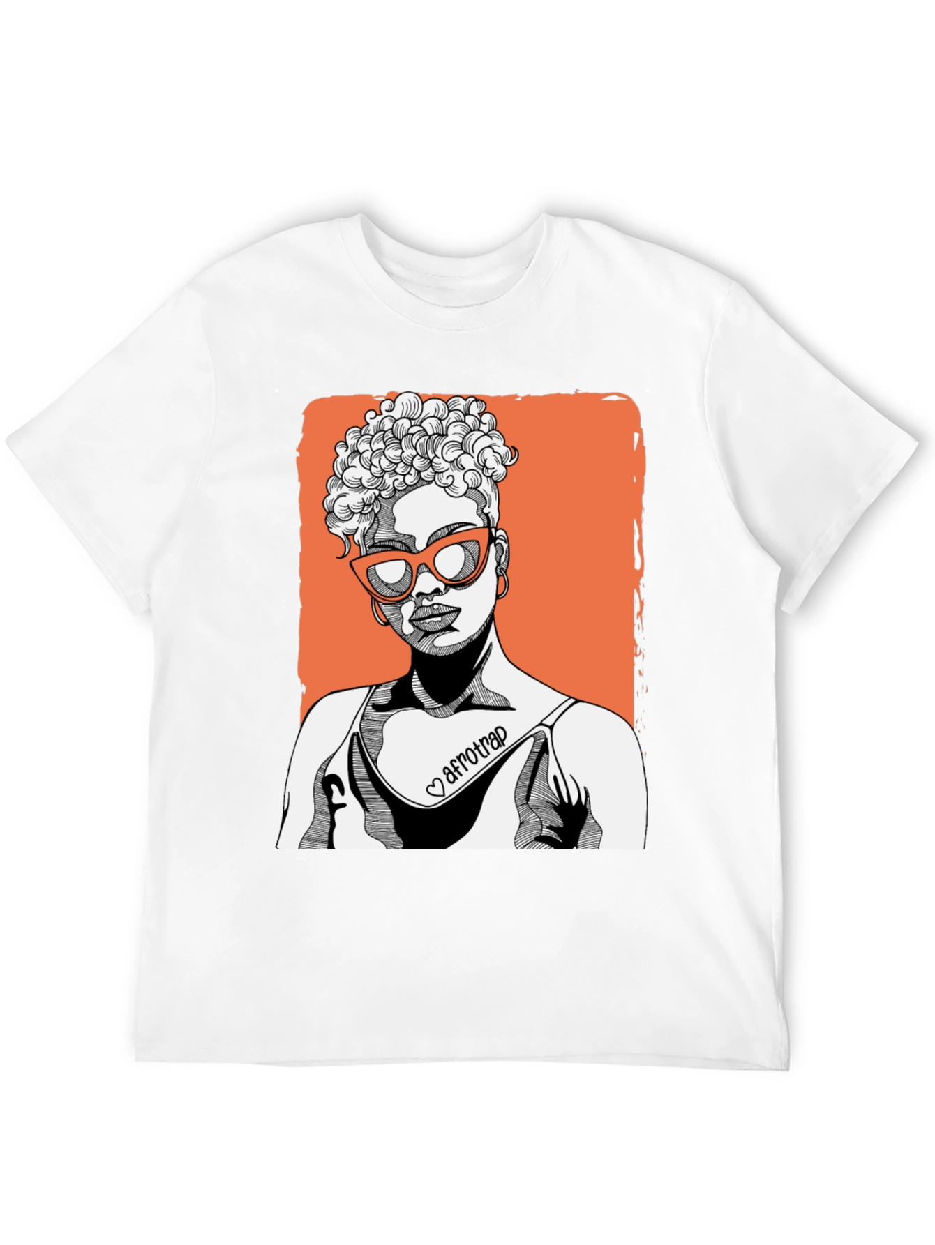 Afrotrap Graphic Tee - Stylish Black T-Shirt