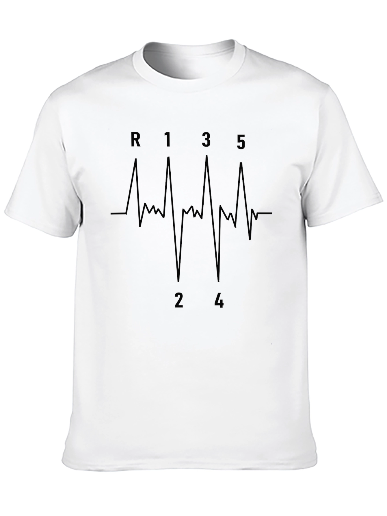 Heartbeat Gear Shift T-Shirt | Manual Transmission