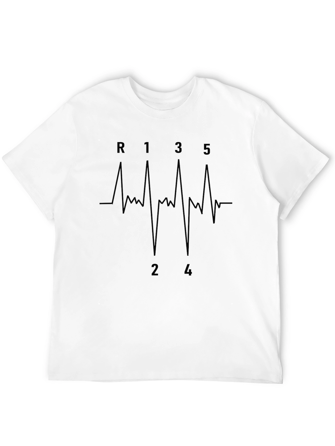 Heartbeat Gear Shift T-Shirt | Manual Transmission