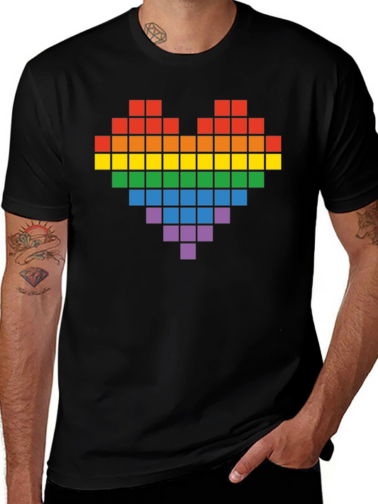 Pixel Heart Pride T-Shirt