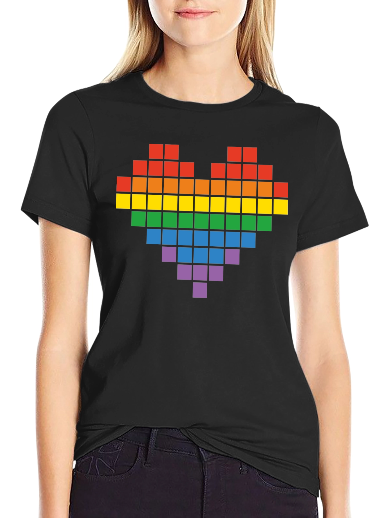 Pixel Heart Pride T-Shirt