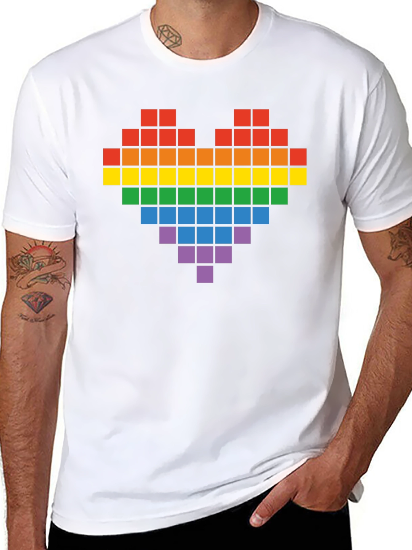 Pixel Heart Pride T-Shirt