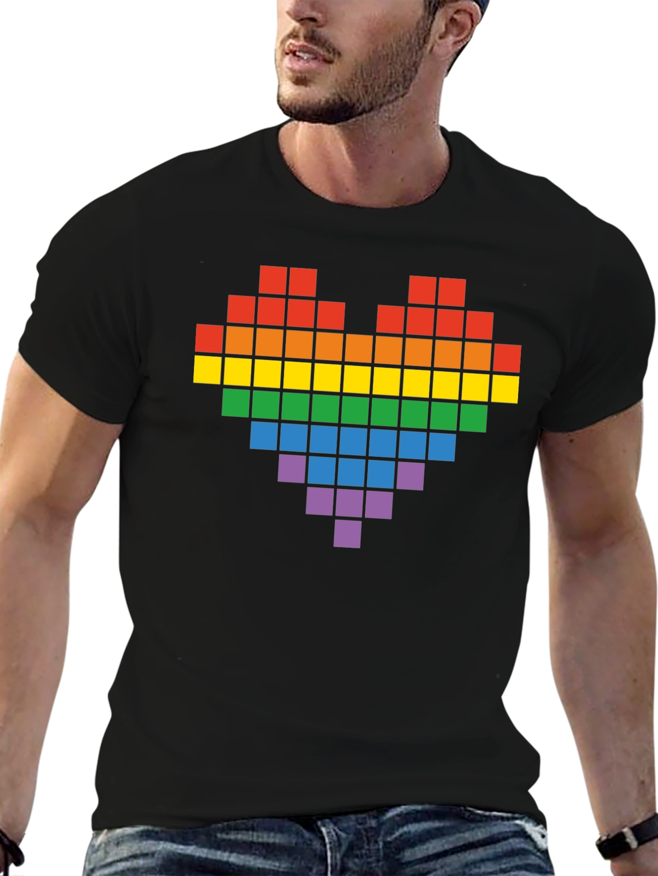 Pixel Heart Pride T-Shirt