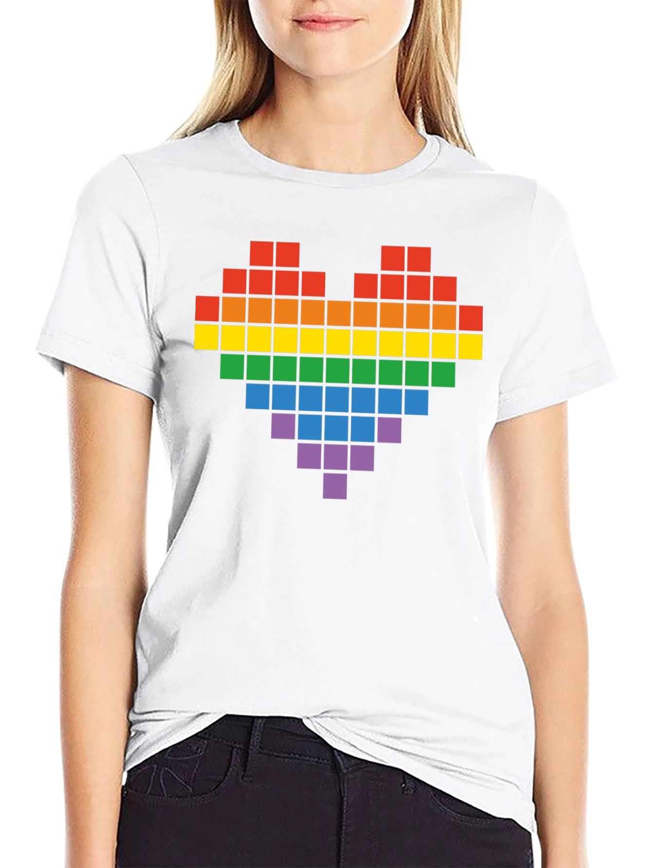 Pixel Heart Pride T-Shirt